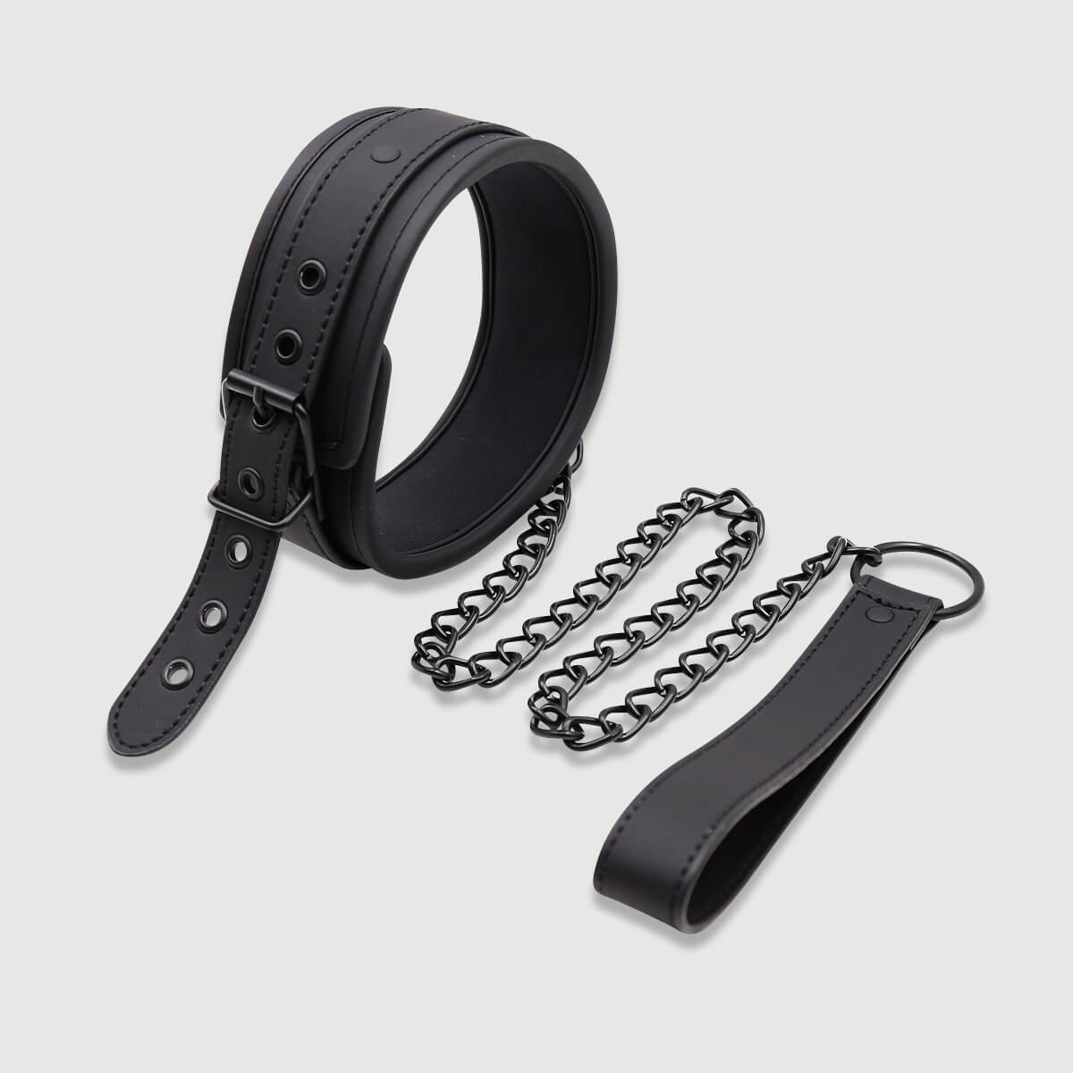 Κολάρο Με Εσωτερική Επένδυση & Αποσπώμενη Αλυσίδα Collar With Inner Padding & Detachable Chain – Μαύρο by Sexopolis