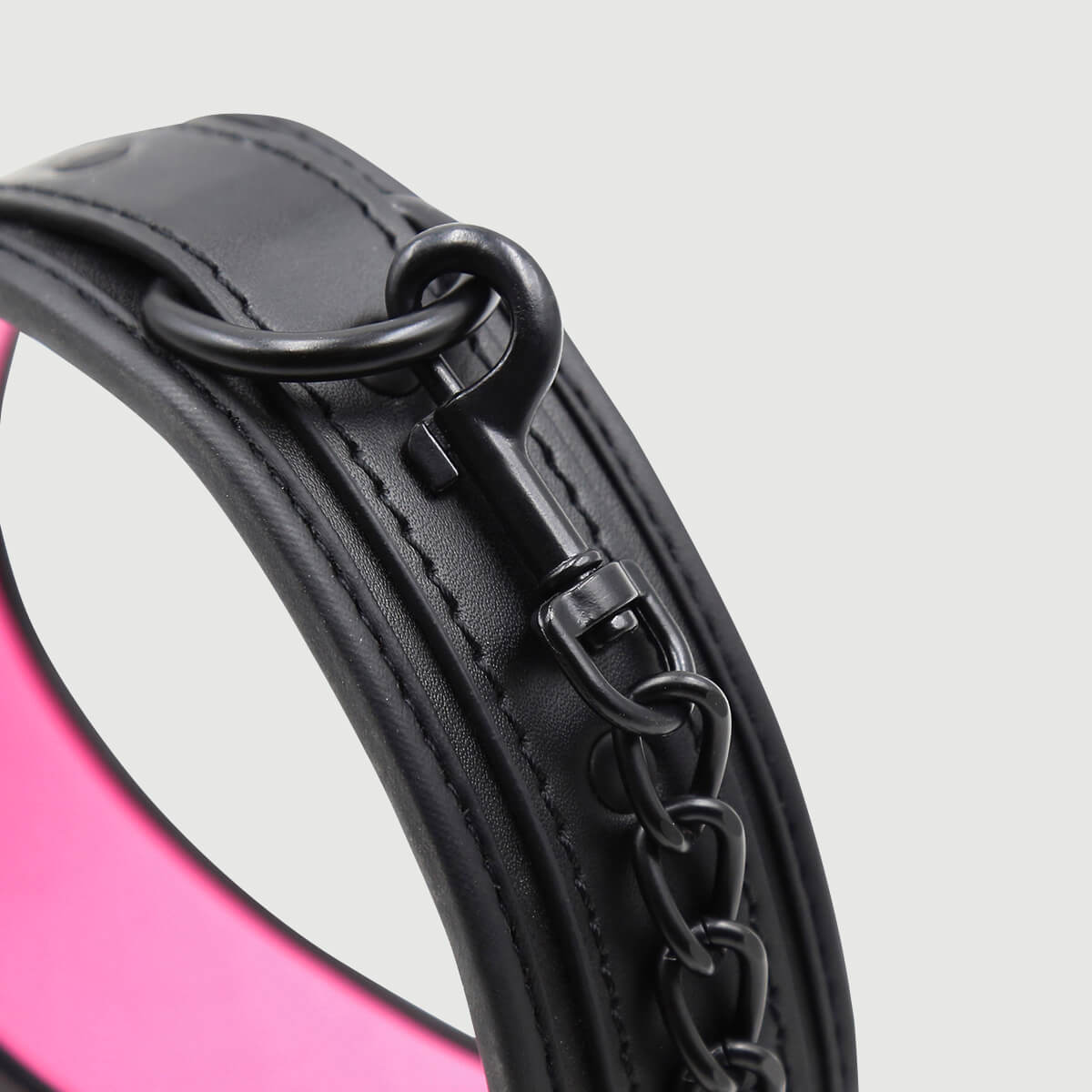 Κολάρο Με Εσωτερική Επένδυση & Αποσπώμενη Αλυσίδα Collar With Inner Padding & Detachable Chain – Ροζ by Sexopolis