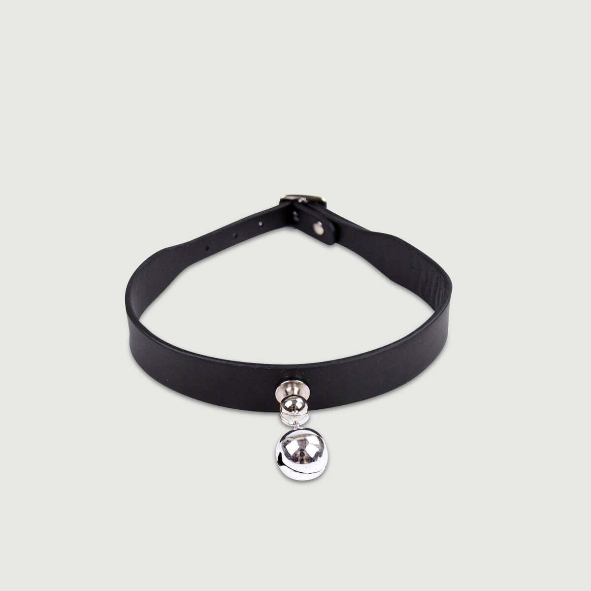 Κολάρο Με Καμπανάκι Bell Collar With Buckle – Μαύρο by Sexopolis