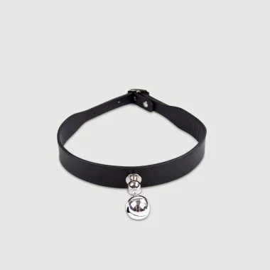 Κολάρο Με Καμπανάκι Bell Collar With Buckle – Μαύρο