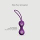 Κολπικές Μπάλες Joia Premium Silicone Kegel Balls - Μωβ by Sexopolis