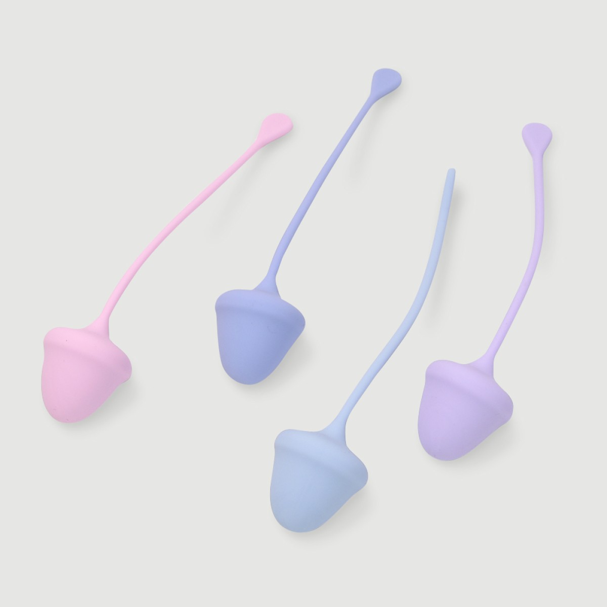 Σετ Κολπικές Μπάλες Σιλικόνης Sexopolis Wellness Kegel Exerciser Cherry Premium Silicone Kegel Balls Set - Μωβ by Sexopolis