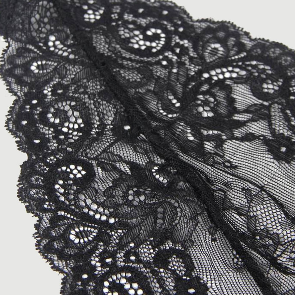 Plus Size Σέξυ Κορμάκι Με Δαντέλα & Σχέδιο Λουλουδιών Fashion Sexy Lace Floral Print Plunge Neck Teddy - Μαύρο/Κόκκινο by Sexopolis