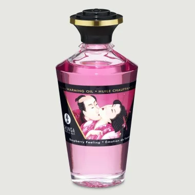 Εδώδιμο & Διεγερτικό Λάδι για Μασάζ με Γεύση Βατόμουρο Shunga Aphrodisiac & Kisssable Warming Oil Rasperry Feeling - 100 ml