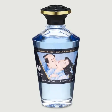 Εδώδιμο & Διεγερτικό Λάδι για Μασάζ με Γεύση Καρύδα Shunga Aphrodisiac & Kissable Warming Oil Coconut Thrills - 100 ml