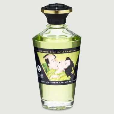 Εδώδιμο & Διεγερτικό Λάδι για Μασάζ με Γεύση Midnight Sorbet Shunga Aphrodisiac Warming Oil Midnight Sorbet - 100 ml