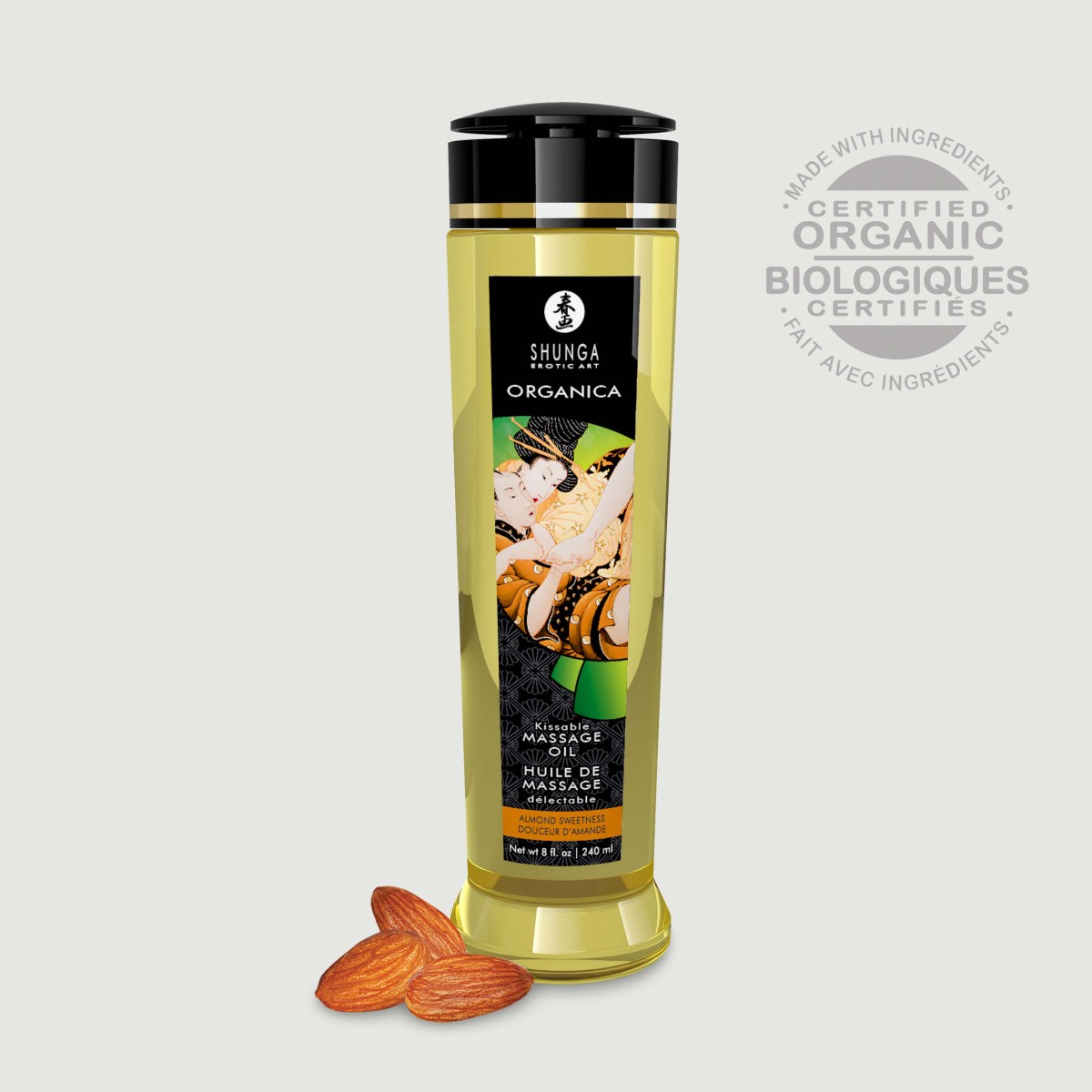 Λάδι για Μασάζ με Άρωμα Γλυκό Αμύγδαλο Organica Massage Oil Almond Sweetness - 240 ml by Sexopolis