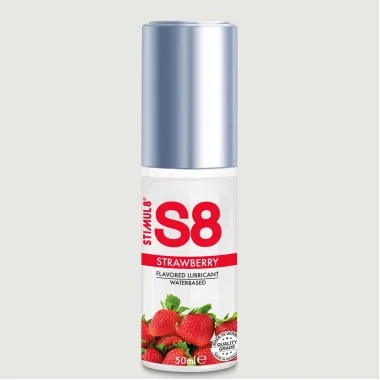 Λιπαντικό Νερού με Γεύση Φράουλα S8 Strawberry Flavored Water Based Lubricant - 50 ml