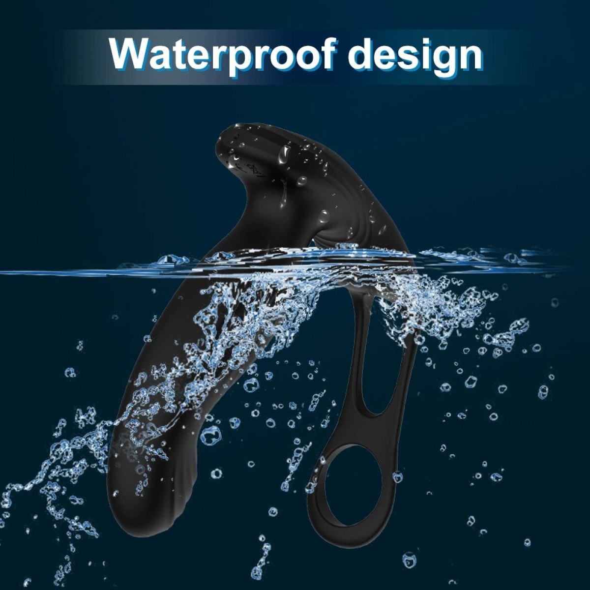 The Sway P Remote Controlled Heated Silicone Prostate Massager With Sway Motion - Black by Sexopolis