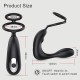 Ogma App Controlled Double Prostate Massage Vibrator with Cock Ring - Black by Sexopolis