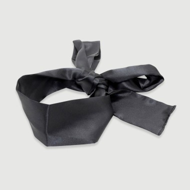 Σατέν Κορδέλα Για Δέσιμο & Συσκότιση Satin Bondage Tie & Blindfold – Μαύρη