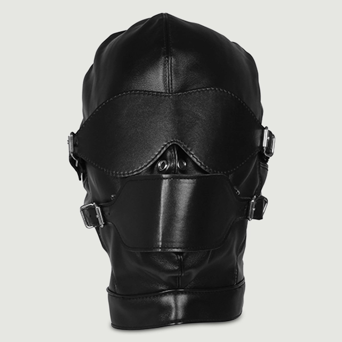 Blindfolded Mask with Breathable Ball Gag - Black by Sexopolis