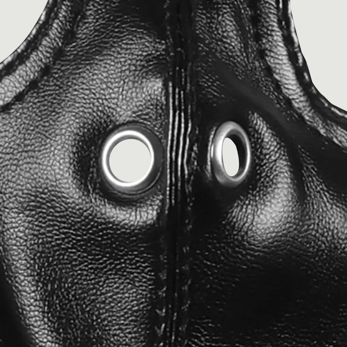 Full Face Bondage Mask Zip Up Full Face - Black by Sexopolis