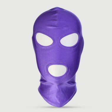 Κουκούλα Με Άνοιγμα Ματιών & Στόματος Full Head Hood With Eyes & Mouth Opening – Μωβ