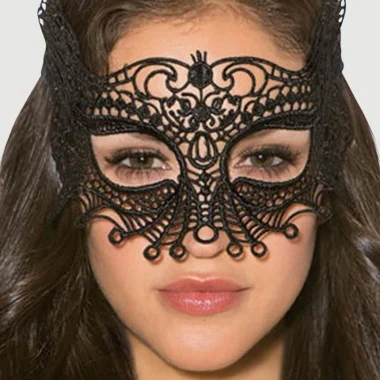 Μάσκα Enchanting Black Lace Bat Eye Mask - Μαύρη