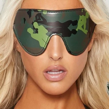 Army Themed Eye Mask - Green