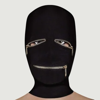 Μάσκα Προσώπου με Φερμουάρ Extreme Zipper Mask with Eye and Mouth Zipper