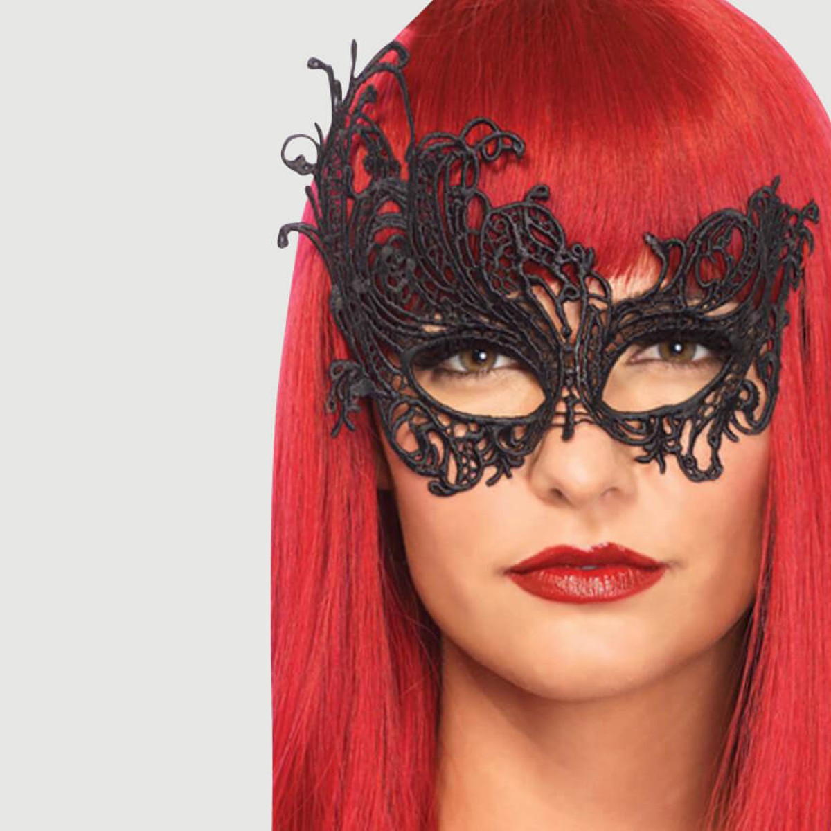 Μάσκα Tether Lace Eye Mask - Μαύρη by Sexopolis