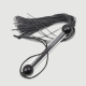 Mini Flogger Με Διάφανη Λαβή & Λεπτές Άκρες Mini Flogger With Transparent Handle & Thin Edges - Μαύρο by Sexopolis
