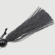 Mini Flogger Με Διάφανη Λαβή & Λεπτές Άκρες Mini Flogger With Transparent Handle & Thin Edges - Μαύρο by Sexopolis