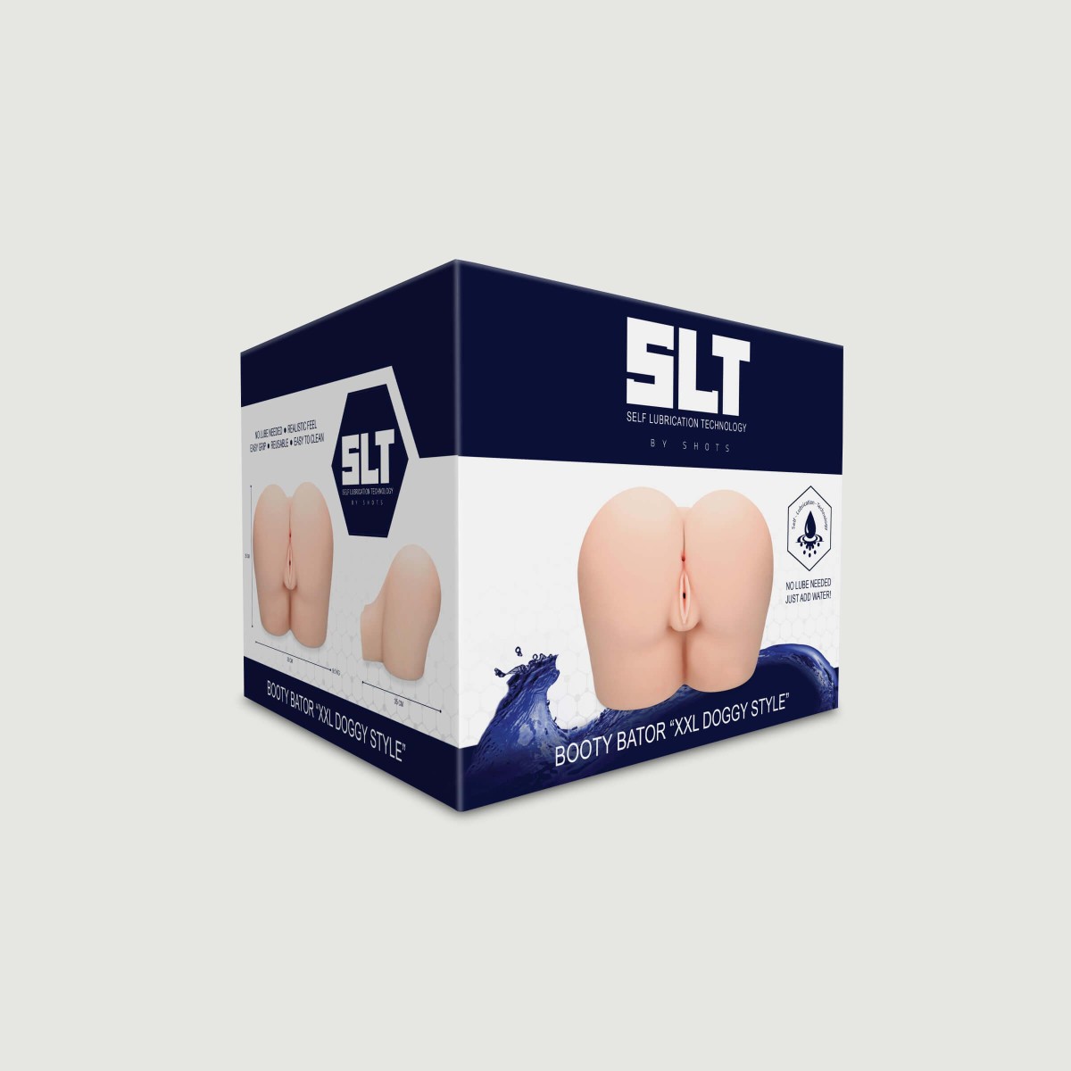 Μεγάλο Ομοίωμα Αιδοίου & Πρωκτού σε Στάση στα 4 Booty Bator XXL Doggy Style Pussy & Ass Masturbator - Φυσικό Χρώμα by Sexopolis