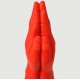 Double Silicone Fisting Hand Stretch No. 3 30 x 9 cm - Red by Sexopolis