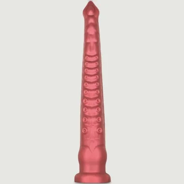 XL Dildo Σιλικόνης Πλοκάμι Χταποδιού με Βεντούζα Silicone Octopus Tentacle Dildo with Suction Cup 52 x 7,5 cm - Κόκκινο