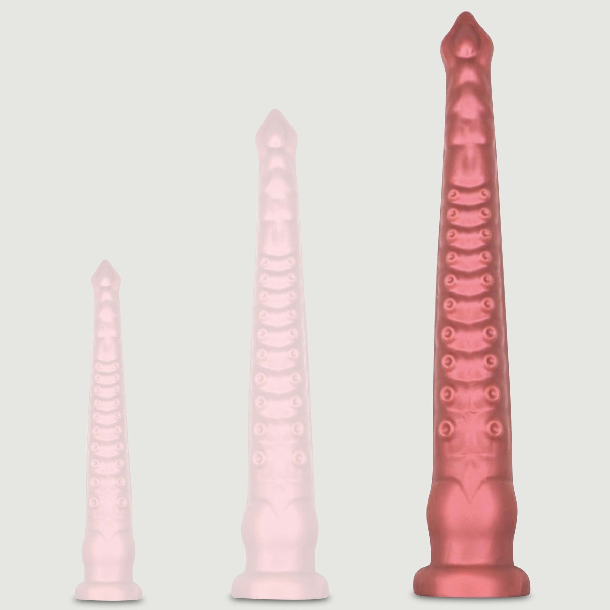 Silicone Octopus Tentacle Dildo with Suction Cup 52 x 7,5 cm - Red by Sexopolis