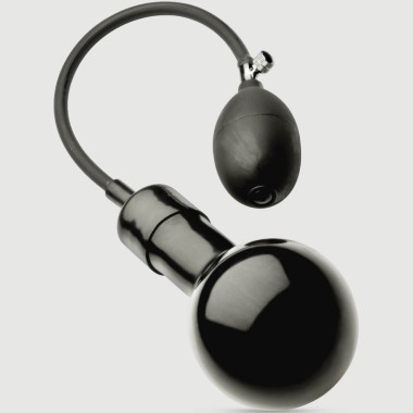 Φουσκωτό Πρωκτικό Dildo Inflatable Plug Ball 11 x 7,5 cm - Μαύρο