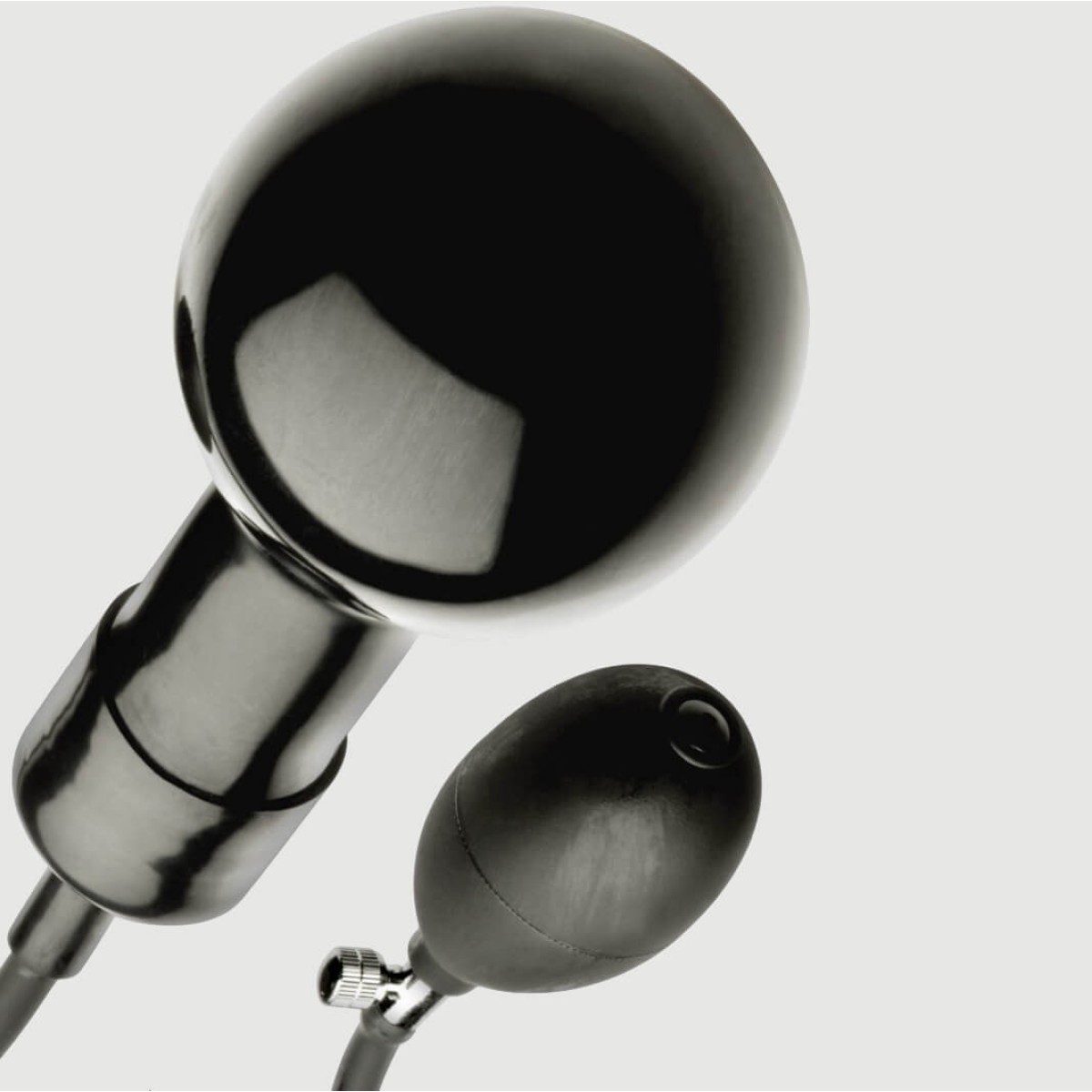 Φουσκωτό Πρωκτικό Dildo Inflatable Plug Ball 11 x 7,5 cm - Μαύρο by Sexopolis