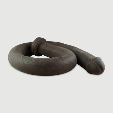 Μακρύ Dildo Σιλικόνης Για Πρωκτική Εξερεύνηση The Colon Digger Large Platinum Silicone Dildo For Anal Exploration 95 cm - Καφέ