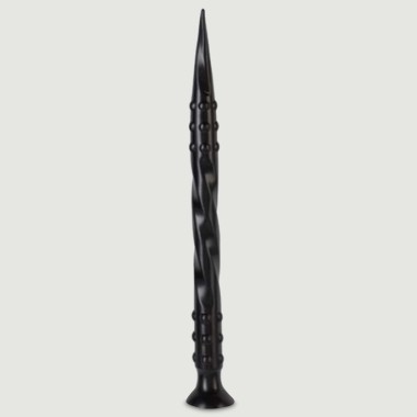 Μεγάλο Dildo για Βάθος Pointed Twist Small Depth Play Dildo 40 x 3 cm - Μαύρο
