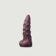 Kampsy Large Silicone Textured Dildo 25 x 7 cm - Purple by Sexopolis
