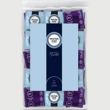 Mister Size Pure Feel Condoms 69 mm - 100 Pieces