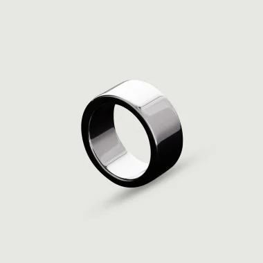 Heavy Gauge Metal Cock Ring 20x45mm - Silver