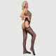 Ανοιχτό Ολόσωμο Καλσόν Με Ζαρτιέρες Model Design Garter Open Bodystocking - Μαύρο by Sexopolis
