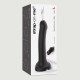 Semi Realistic Squirting Cum Silicone Dildo Large - Black by Sexopolis