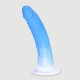 Arthur 20,5 cm Curved Silicone Realistic Dildo with Suction Cup - Blue by Sexopolis