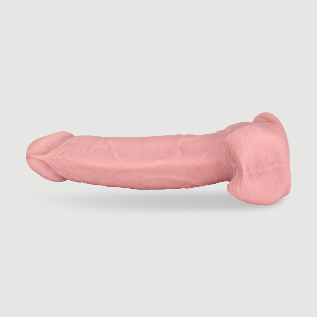 Κυρτό Ομοίωμα Πέους Σιλικόνης με Όρχεις & Βεντούζα Marco 20 cm Realistic Silicone Dildo with Balls & Suction Cup - Φυσικό Χρώμα by Sexopolis