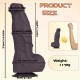 Get Real Large Silicone Soft Silicone Dildo With Suction Cup & Balls 27 x 6,6 cm - Brown by Sexopolis