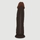 Luis 19 cm Double Layer Silicone Ultra Realistic Dildo with Suction Cup - Black by Sexopolis