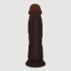 Manuel 20 cm Double Layer Silicone Ultra Realistic Dildo with Suction Cup - Black by Sexopolis