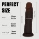 Manuel 20 cm Double Layer Silicone Ultra Realistic Dildo with Suction Cup - Black by Sexopolis