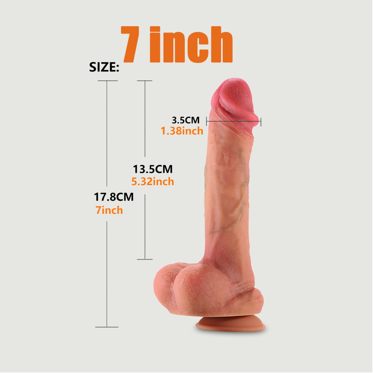 Ομοίωμα Πέους Σιλικόνης Διπλής Στρώσης Με Βεντούζα & Όρχεις The Real Deal Normie Hyper Realistic Silicone Dildo With Balls & Suction Cup 17,8 cm - Φυσικό Χρώμα by Sexopolis