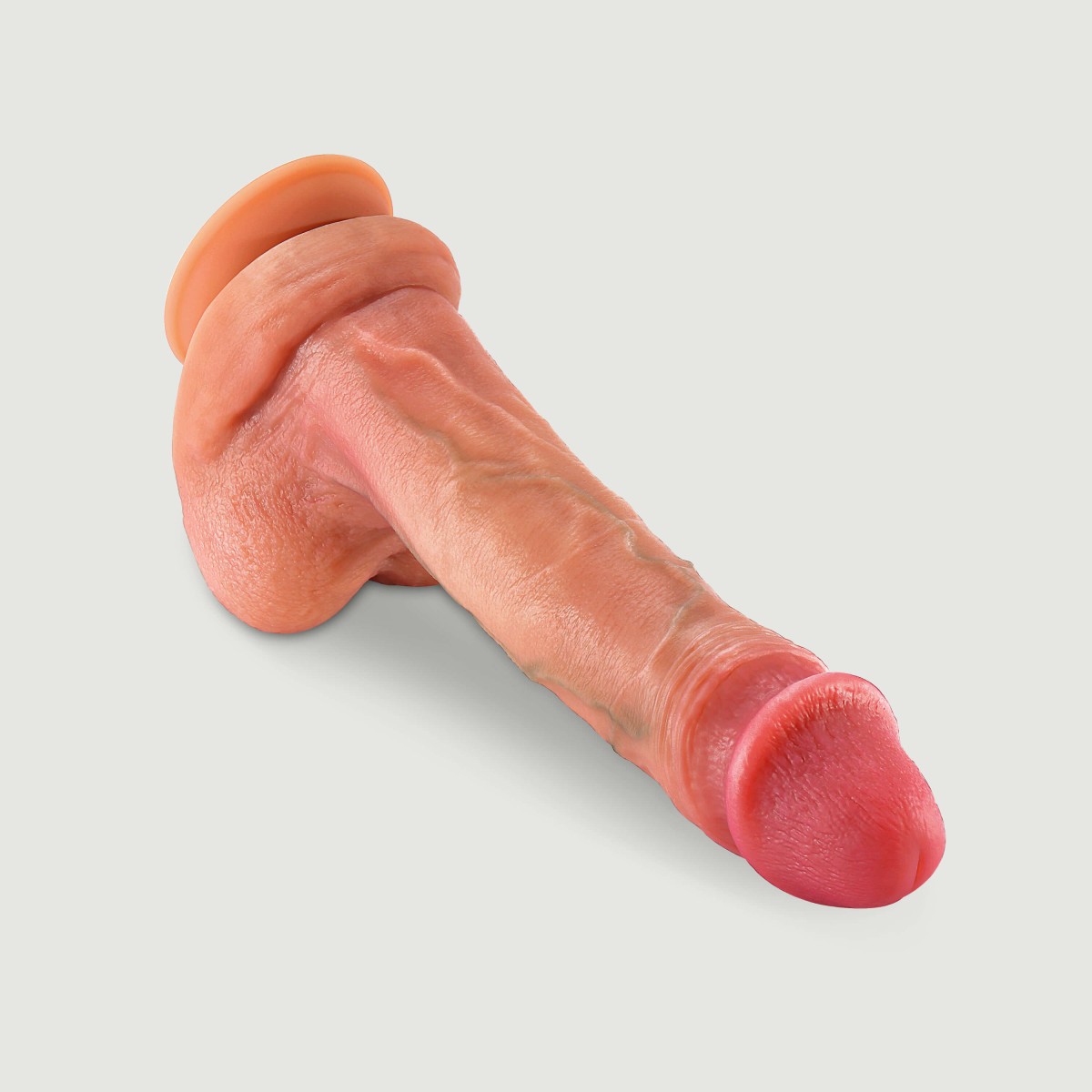 Ομοίωμα Πέους Σιλικόνης Διπλής Στρώσης Με Βεντούζα & Όρχεις The Real Deal Normie Hyper Realistic Silicone Dildo With Balls & Suction Cup 17,8 cm - Φυσικό Χρώμα by Sexopolis