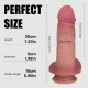 Anthony 20 cm Double Layer Silicone Ultra Realistic Dildo with Balls & Suction Cup - Flesh by Sexopolis