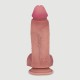 Leno 19,3 cm Double Layer Silicone Ultra Realistic Dildo with Balls & Suction Cup - Flesh by Sexopolis