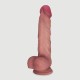 Stefan 21 cm Double Layer Silicone Ultra Realistic Dildo with Balls & Suction Cup - Flesh by Sexopolis