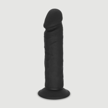 Ομοίωμα Πέους Σιλικόνης Με Βεντούζα Nash 21,5 cm Realistic Silicone Dildo with Suction Cup - Μαύρο