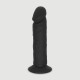 Ομοίωμα Πέους Σιλικόνης Με Βεντούζα Nash 21,5 cm Realistic Silicone Dildo with Suction Cup - Μαύρο by Sexopolis